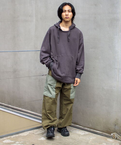 ARMY TWILL(アーミーツイル)の「【ARMY TWILL/アーミーツイル】アノラックパーカー スウェットパーカー 後付けフード 裏起毛(パーカー・メンズ・キャメル/チャコールグレー・M/L)」の18枚目の写真