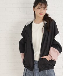 ◆軽くて着やすい！フード付スポブルゾン