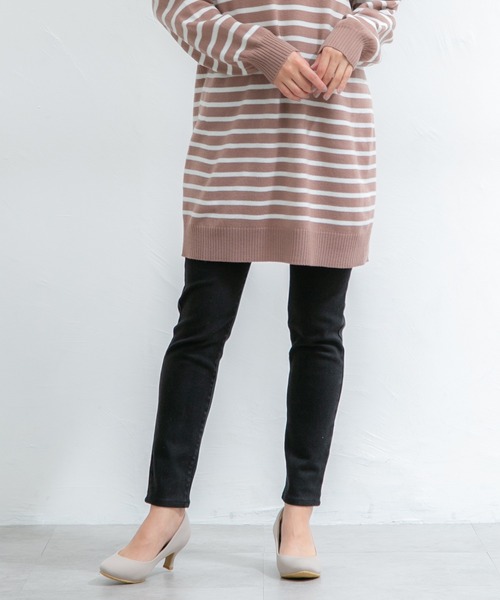 Honeys（ハニーズ）の「暖デニムスキニーパンツ（股下６７ｃｍ）（デニムパンツ・レディース・インディゴブルー/ブラック・SS/S/M/L/LL）」の12枚目の写真