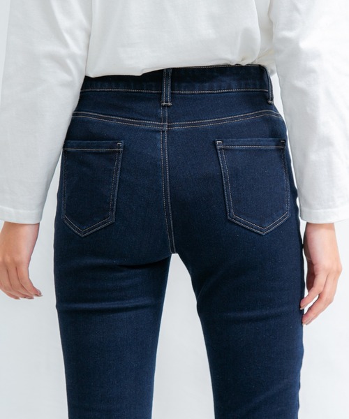 Honeys（ハニーズ）の「暖デニムスキニーパンツ（股下６７ｃｍ）（デニムパンツ・レディース・インディゴブルー/ブラック・SS/S/M/L/LL）」の22枚目の写真
