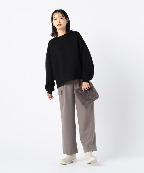 COMME CA ISM（コムサイズム）の「カーゴパンツ（カーゴパンツ・レディース・グレイッシュベージュ/ブラウン・MEDIUM/LARGE）」の3枚目の写真