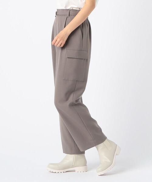 COMME CA ISM（コムサイズム）の「カーゴパンツ（カーゴパンツ・レディース・グレイッシュベージュ/ブラウン・MEDIUM/LARGE）」の4枚目の写真