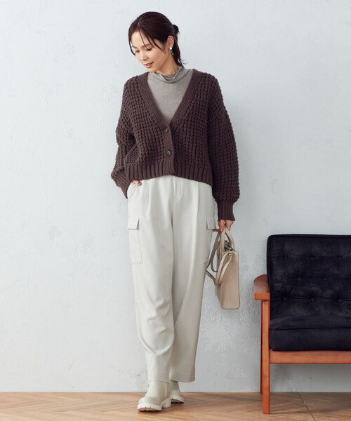 COMME CA ISM（コムサイズム）の「カーゴパンツ（カーゴパンツ・レディース・グレイッシュベージュ/ブラウン・MEDIUM/LARGE）」の5枚目の写真