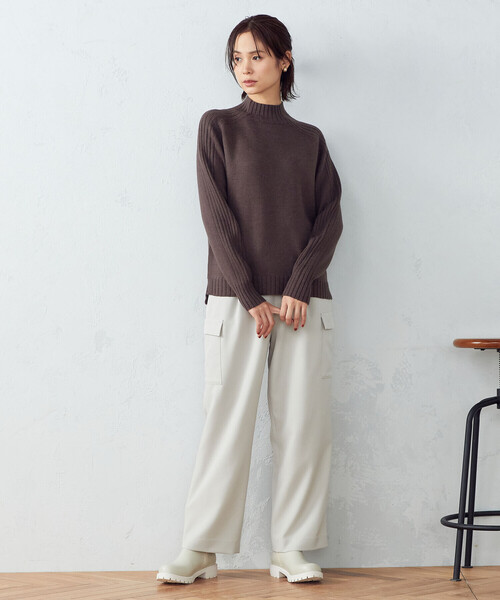 COMME CA ISM（コムサイズム）の「カーゴパンツ（カーゴパンツ・レディース・グレイッシュベージュ/ブラウン・MEDIUM/LARGE）」の8枚目の写真