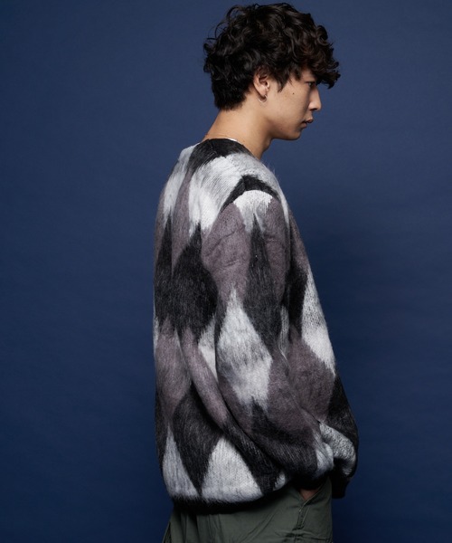 JACKROSE（ジャックローズ）の「JE-MOHAIR/TOUCH-JQ.カーディガン（カーディガン/ボレロ・メンズ・ブラック/ブラウン/グリーン・M/L/XL）」の5枚目の写真