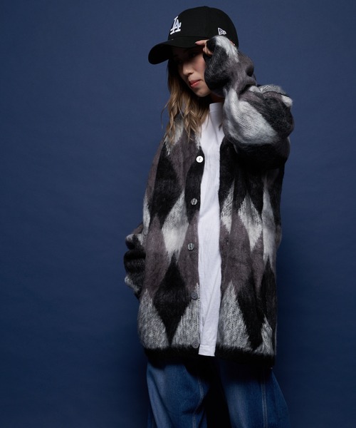 JACKROSE（ジャックローズ）の「JE-MOHAIR/TOUCH-JQ.カーディガン（カーディガン/ボレロ・メンズ・ブラック/ブラウン/グリーン・M/L/XL）」の9枚目の写真