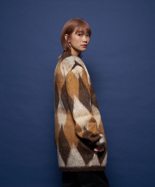 JACKROSE（ジャックローズ）の「JE-MOHAIR/TOUCH-JQ.カーディガン（カーディガン/ボレロ・メンズ・ブラック/ブラウン/グリーン・M/L/XL）」の12枚目の写真