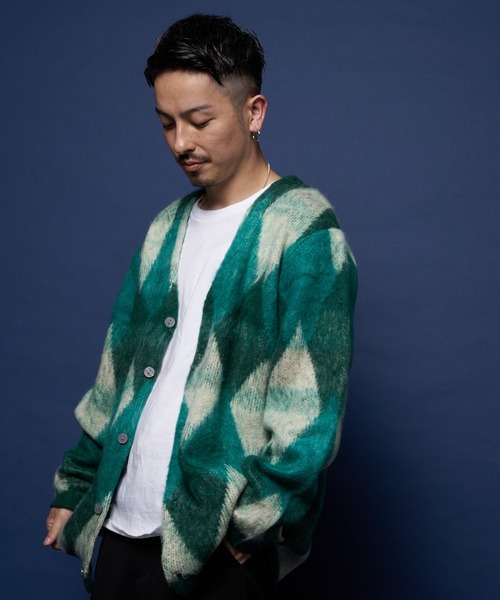 JACKROSE（ジャックローズ）の「JE-MOHAIR/TOUCH-JQ.カーディガン（カーディガン/ボレロ・メンズ・ブラック/ブラウン/グリーン・M/L/XL）」の15枚目の写真