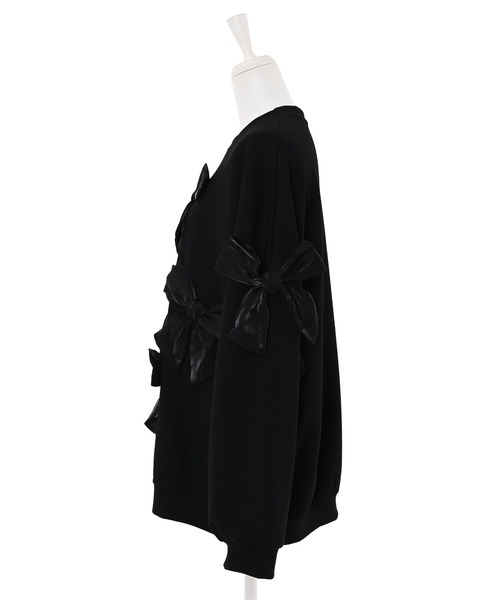 Narcissus（ナルシス）の「【Narcissus】リボンスウェット（スウェット・レディース・ブラック/ホワイト・FREE）」の11枚目の写真