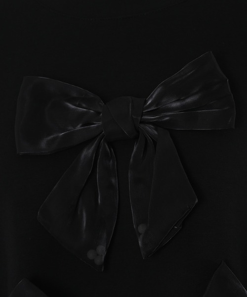 Narcissus（ナルシス）の「【Narcissus】リボンスウェット（スウェット・レディース・ブラック/ホワイト・FREE）」の13枚目の写真