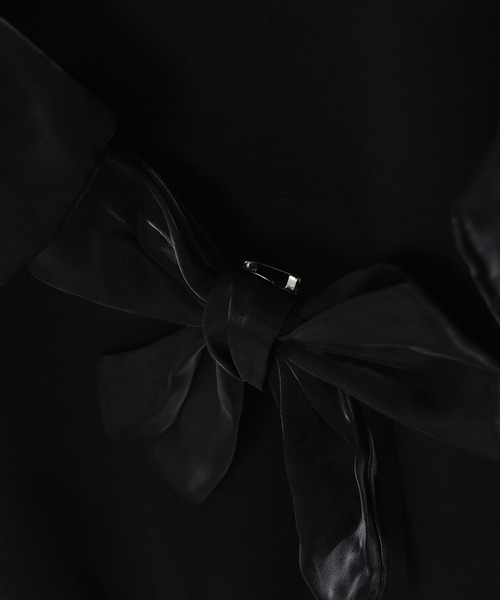 Narcissus（ナルシス）の「【Narcissus】リボンスウェット（スウェット・レディース・ブラック/ホワイト・FREE）」の15枚目の写真