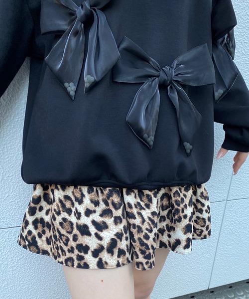 Narcissus（ナルシス）の「【Narcissus】リボンスウェット（スウェット・レディース・ブラック/ホワイト・FREE）」の19枚目の写真