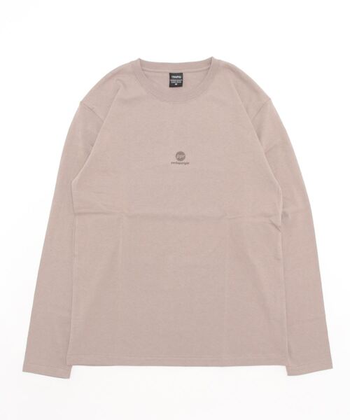 CERCA（チェルカ）の「BEYES/プリント ロングスリーブ クルーネックTシャツ（Tシャツ/カットソー・メンズ・ベージュ/ブラック/ホワイト・MEDIUM/LARGE）」の2枚目の写真
