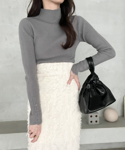 Heather（ヘザー）の「AZATOフェザージャガードスカート　179417（スカート・レディース・アイボリー/オフホワイト/ピンク・S/M）」の10枚目の写真