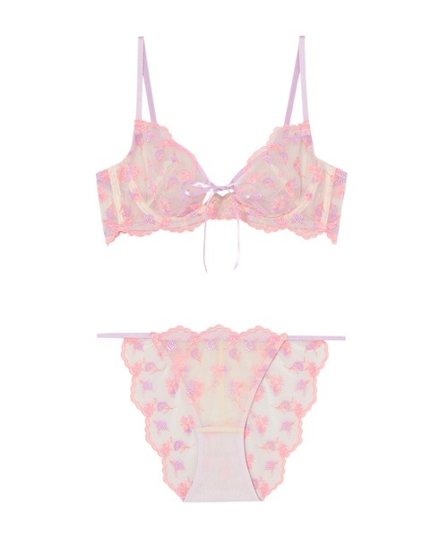 ラヴィジュール　カラフルフラワー　3点セット Ravijour（ラヴィジュール）の「フラワーソング ブラレット ブラ