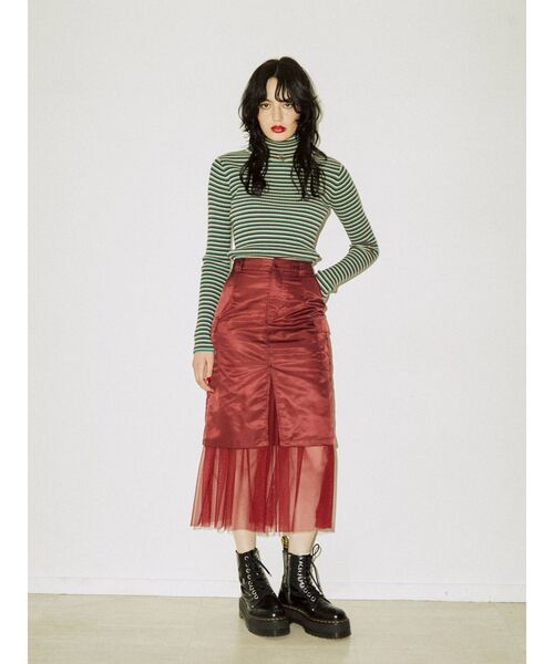 jouetie(ジュエティ)の「ベーシックカラータートル(ニット/セーター・レディース・パープル/ブルー/ブラック/アイボリー/ライトピンク/レッド/グリーン・MEDIUM)」の12枚目の写真