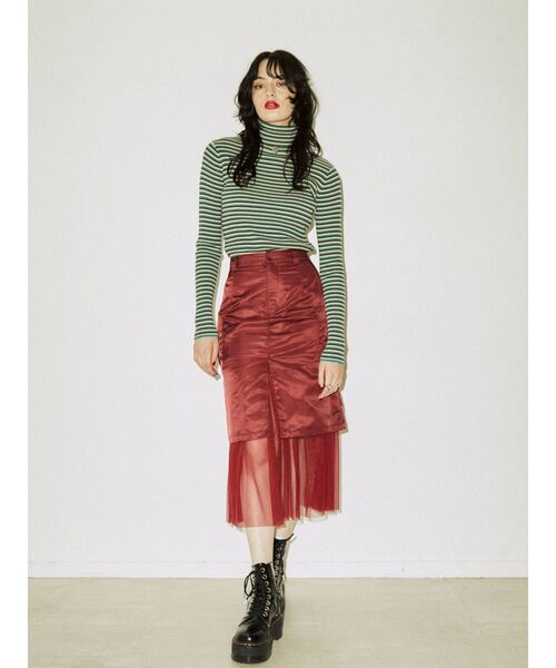 jouetie(ジュエティ)の「ベーシックカラータートル(ニット/セーター・レディース・パープル/ブルー/ブラック/アイボリー/ライトピンク/レッド/グリーン・MEDIUM)」の13枚目の写真