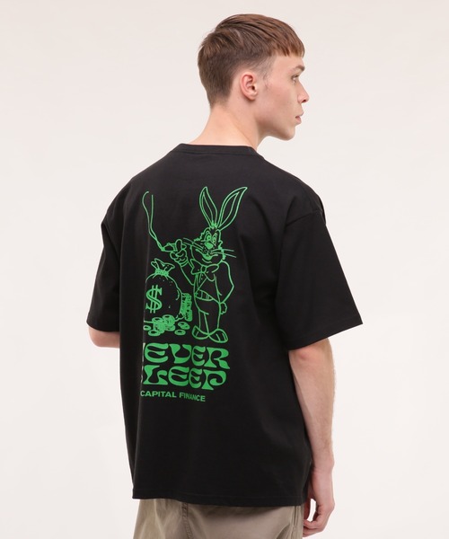 MANASTASH（マナスタッシュ）の「MANASTASH/マナスタッシュ/CiTee RABBIT（Tシャツ/カットソー・メンズ・ホワイト/レモンイエロー/ブラック・MEDIUM/LARGE/X-LARGE/XX-LARGE）」の3枚目の写真