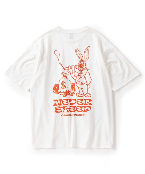 MANASTASH（マナスタッシュ）の「MANASTASH/マナスタッシュ/CiTee RABBIT（Tシャツ/カットソー・メンズ・ホワイト/レモンイエロー/ブラック・MEDIUM/LARGE/X-LARGE/XX-LARGE）」の8枚目の写真
