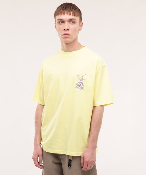 MANASTASH（マナスタッシュ）の「MANASTASH/マナスタッシュ/CiTee RABBIT（Tシャツ/カットソー・メンズ・ホワイト/レモンイエロー/ブラック・MEDIUM/LARGE/X-LARGE/XX-LARGE）」の22枚目の写真