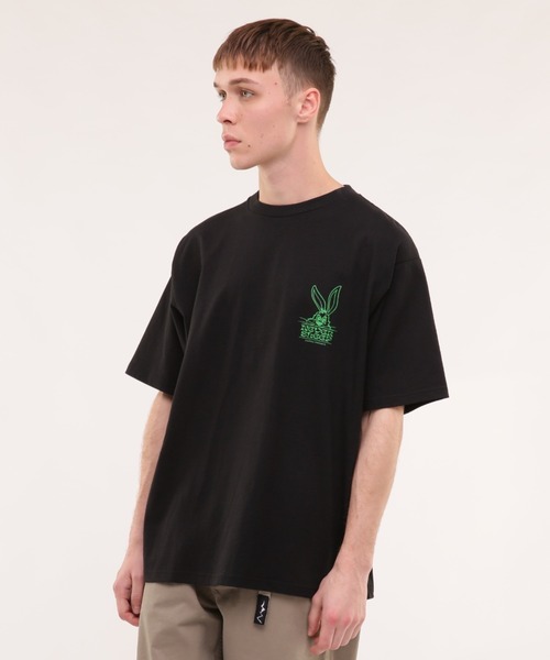 MANASTASH（マナスタッシュ）の「MANASTASH/マナスタッシュ/CiTee RABBIT（Tシャツ/カットソー・メンズ・ホワイト/レモンイエロー/ブラック・MEDIUM/LARGE/X-LARGE/XX-LARGE）」の20枚目の写真