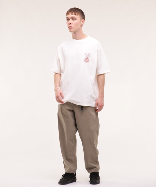 MANASTASH（マナスタッシュ）の「MANASTASH/マナスタッシュ/CiTee RABBIT（Tシャツ/カットソー・メンズ・ホワイト/レモンイエロー/ブラック・MEDIUM/LARGE/X-LARGE/XX-LARGE）」の17枚目の写真