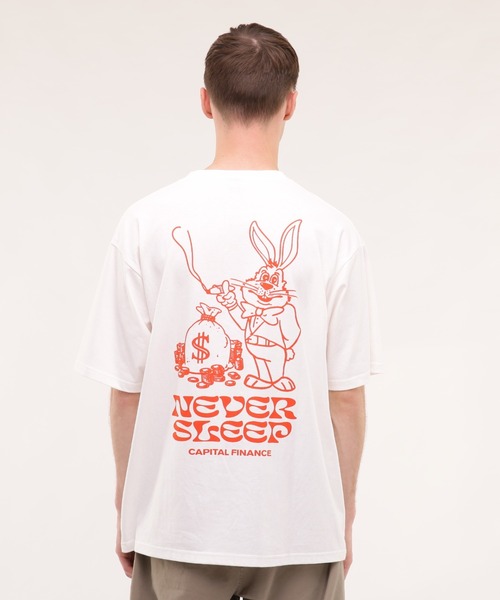 MANASTASH（マナスタッシュ）の「MANASTASH/マナスタッシュ/CiTee RABBIT（Tシャツ/カットソー・メンズ・ホワイト/レモンイエロー/ブラック・MEDIUM/LARGE/X-LARGE/XX-LARGE）」の15枚目の写真