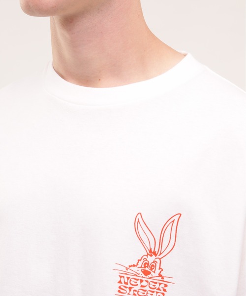 MANASTASH（マナスタッシュ）の「MANASTASH/マナスタッシュ/CiTee RABBIT（Tシャツ/カットソー・メンズ・ホワイト/レモンイエロー/ブラック・MEDIUM/LARGE/X-LARGE/XX-LARGE）」の14枚目の写真