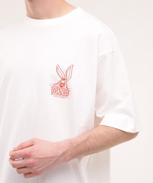 MANASTASH（マナスタッシュ）の「MANASTASH/マナスタッシュ/CiTee RABBIT（Tシャツ/カットソー・メンズ・ホワイト/レモンイエロー/ブラック・MEDIUM/LARGE/X-LARGE/XX-LARGE）」の12枚目の写真