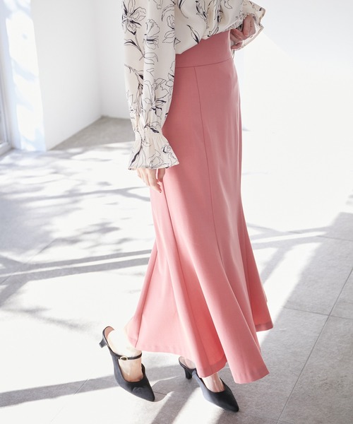 VIS（ビス）の「【270days美ストレッチシリーズ】マーメイドスカート【洗える】（スカート・レディース・ベージュ/ネイビー/ピンク系その他2・M/S/SS/L）」の5枚目の写真