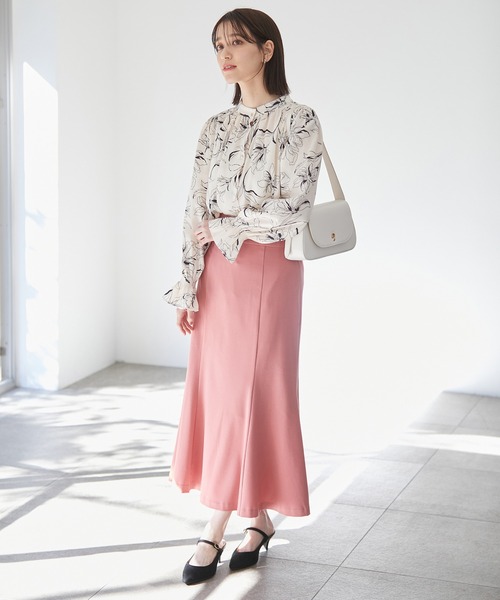 VIS（ビス）の「【270days美ストレッチシリーズ】マーメイドスカート【洗える】（スカート・レディース・ベージュ/ネイビー/ピンク系その他2・M/S/SS/L）」の7枚目の写真