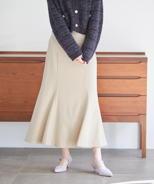 VIS（ビス）の「【270days美ストレッチシリーズ】マーメイドスカート【洗える】（スカート・レディース・ベージュ/ネイビー/ピンク系その他2・M/S/SS/L）」の8枚目の写真
