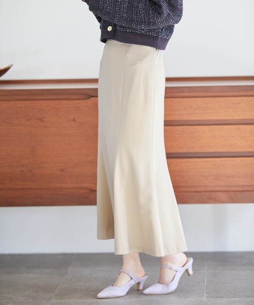 VIS（ビス）の「【270days美ストレッチシリーズ】マーメイドスカート【洗える】（スカート・レディース・ベージュ/ネイビー/ピンク系その他2・M/S/SS/L）」の9枚目の写真