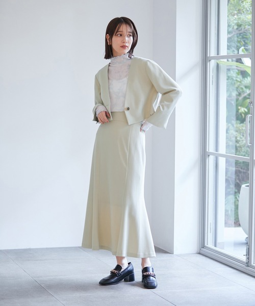 VIS（ビス）の「【270days美ストレッチシリーズ】マーメイドスカート【洗える】（スカート・レディース・ベージュ/ネイビー/ピンク系その他2・M/S/SS/L）」の12枚目の写真