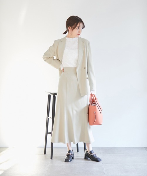 VIS（ビス）の「【270days美ストレッチシリーズ】マーメイドスカート【洗える】（スカート・レディース・ベージュ/ネイビー/ピンク系その他2・M/S/SS/L）」の13枚目の写真