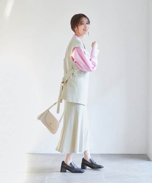 VIS（ビス）の「【270days美ストレッチシリーズ】マーメイドスカート【洗える】（スカート・レディース・ベージュ/ネイビー/ピンク系その他2・M/S/SS/L）」の14枚目の写真