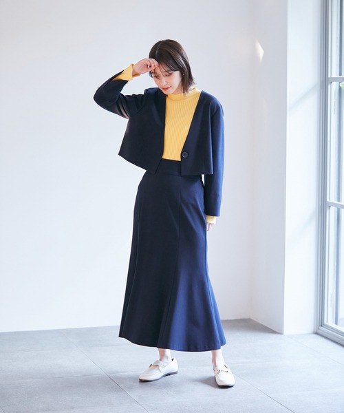 VIS（ビス）の「【270days美ストレッチシリーズ】マーメイドスカート【洗える】（スカート・レディース・ベージュ/ネイビー/ピンク系その他2・M/S/SS/L）」の18枚目の写真