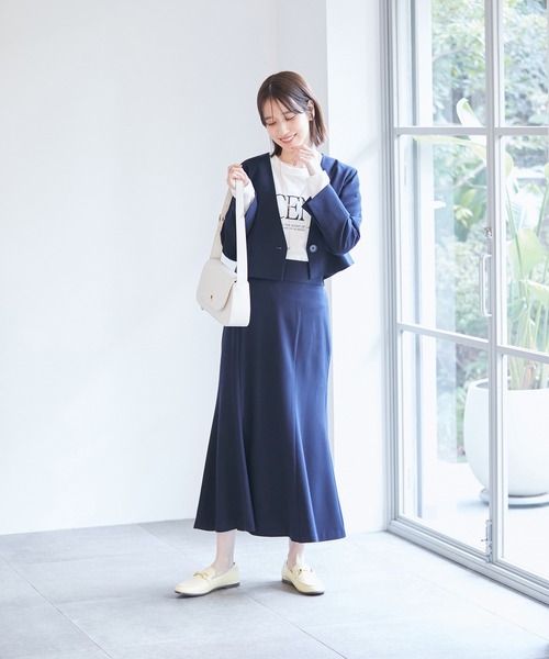 VIS（ビス）の「【270days美ストレッチシリーズ】マーメイドスカート【洗える】（スカート・レディース・ベージュ/ネイビー/ピンク系その他2・M/S/SS/L）」の19枚目の写真