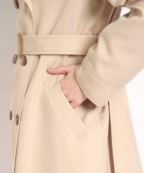 【入卒/セレモニー/撥水/防花粉】リサイクルポリトレンチコート