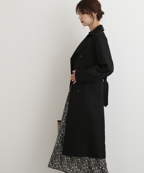 【入卒/セレモニー/撥水/防花粉】リサイクルポリトレンチコート