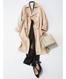 DRESKIP | 【入卒/セレモニー/撥水/防花粉】リサイクルポリトレンチコート(トレンチコート)