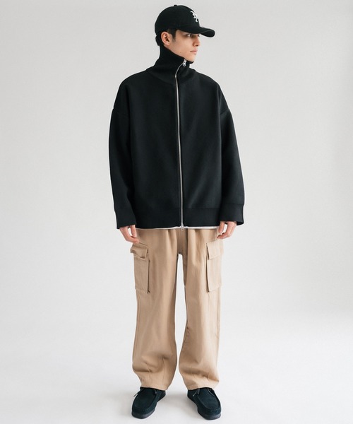 Ressaca(レサーカ)の「ルーズシルエット 裾ドローコード ワイドストレートイージーカーゴパンツ(カーゴパンツ・メンズ・ブラック/ベージュ/カーキ・S/L/XL/M)」の16枚目の写真