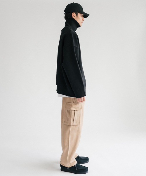 Ressaca(レサーカ)の「ルーズシルエット 裾ドローコード ワイドストレートイージーカーゴパンツ(カーゴパンツ・メンズ・ブラック/ベージュ/カーキ・S/L/XL/M)」の17枚目の写真