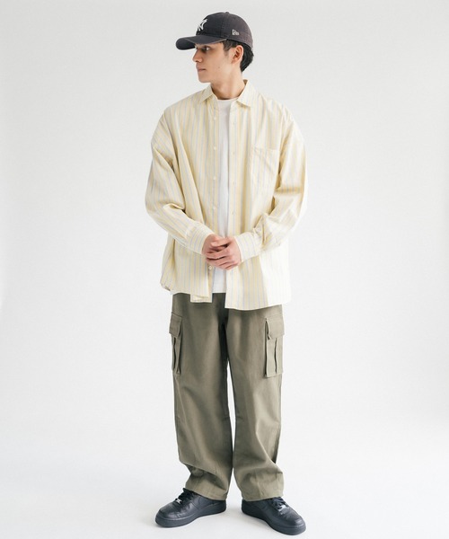 Ressaca(レサーカ)の「ルーズシルエット 裾ドローコード ワイドストレートイージーカーゴパンツ(カーゴパンツ・メンズ・ブラック/ベージュ/カーキ・S/L/XL/M)」の15枚目の写真