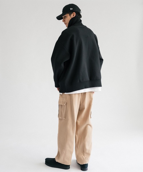 Ressaca(レサーカ)の「ルーズシルエット 裾ドローコード ワイドストレートイージーカーゴパンツ(カーゴパンツ・メンズ・ブラック/ベージュ/カーキ・S/L/XL/M)」の7枚目の写真