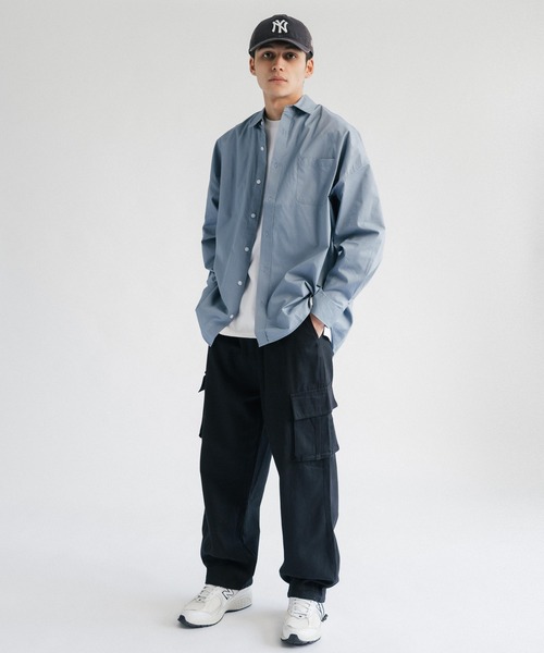 Ressaca(レサーカ)の「ルーズシルエット 裾ドローコード ワイドストレートイージーカーゴパンツ(カーゴパンツ・メンズ・ブラック/ベージュ/カーキ・S/L/XL/M)」の9枚目の写真