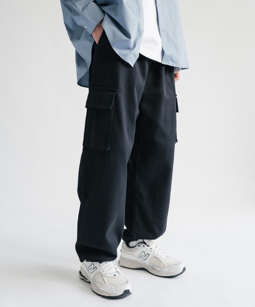 Ressaca(レサーカ)の「ルーズシルエット 裾ドローコード ワイドストレートイージーカーゴパンツ(カーゴパンツ・メンズ・ブラック/ベージュ/カーキ・S/L/XL/M)」の19枚目の写真