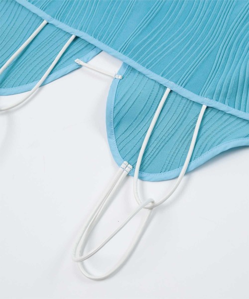 miette(ミエット)の「ウェーブ柄キャミソールワンピース(ワンピース・レディース・ライトブルー/ブラック/オレンジ・FREE)」の17枚目の写真