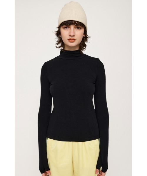 SLY（スライ）の「H/N GLOVE TOPS ハイネック グローブ トップス（Tシャツ/カットソー・レディース・ライトグリーン/ライトグレー/ピンク/ブラック・FREE）」の6枚目の写真