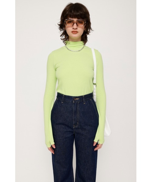 SLY（スライ）の「H/N GLOVE TOPS ハイネック グローブ トップス（Tシャツ/カットソー・レディース・ライトグリーン/ライトグレー/ピンク/ブラック・FREE）」の14枚目の写真